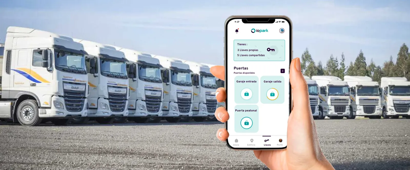 Acceso inteligente en empresa de transporte