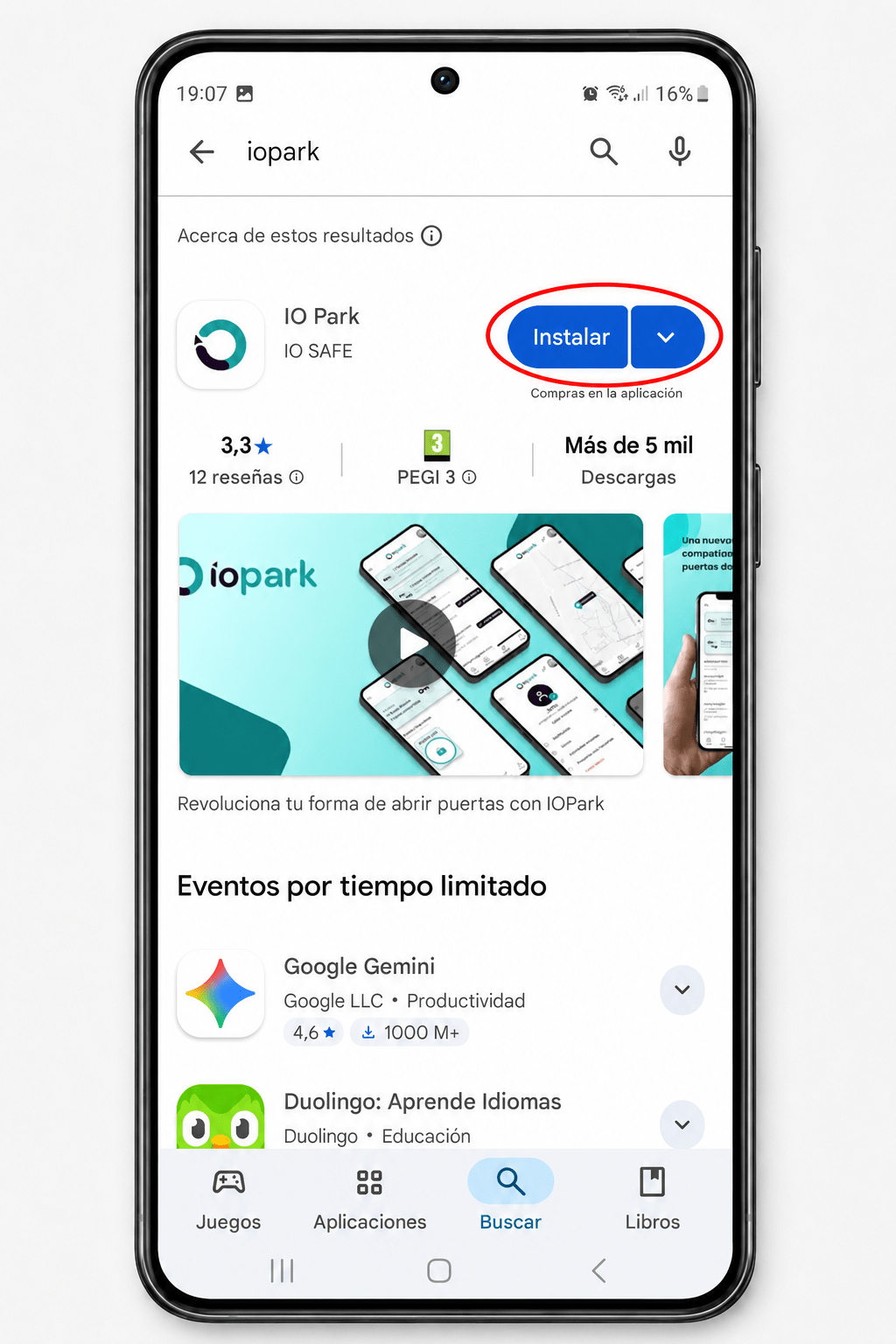 Descargar app IOPark desde Google Play para Android
