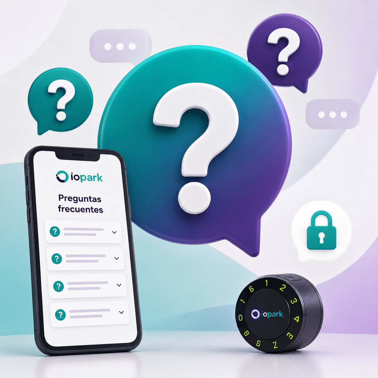 Preguntas frecuentes sobre cerraduras inteligentes IOPark